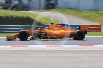 World © Octane Photographic Ltd. Formula 1 – Hungarian GP - Practice 3. McLaren MCL33 – Stoffel Vandoorne. Hungaroring, Budapest, Hungary. Saturday 28th July 2018.