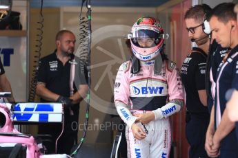 World © Octane Photographic Ltd. Formula 1 – Hungarian GP - Practice 3. Sahara Force India VJM11 - Sergio Perez. Hungaroring, Budapest, Hungary. Saturday 28th July 2018.