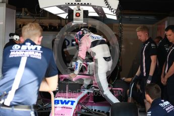 World © Octane Photographic Ltd. Formula 1 – Hungarian GP - Practice 3. Sahara Force India VJM11 - Sergio Perez. Hungaroring, Budapest, Hungary. Saturday 28th July 2018.