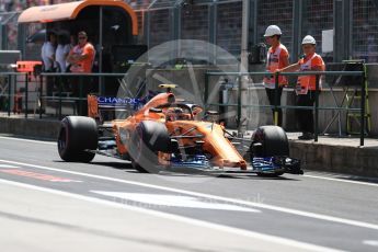 World © Octane Photographic Ltd. Formula 1 – Hungarian GP - Practice 3. McLaren MCL33 – Stoffel Vandoorne. Hungaroring, Budapest, Hungary. Saturday 28th July 2018.