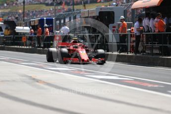 World © Octane Photographic Ltd. Formula 1 – Hungarian GP - Practice 3. Scuderia Ferrari SF71-H – Kimi Raikkonen. Hungaroring, Budapest, Hungary. Saturday 28th July 2018.