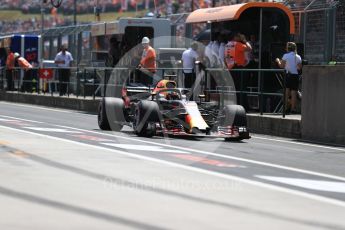 World © Octane Photographic Ltd. Formula 1 – Hungarian GP - Practice 3. Aston Martin Red Bull Racing TAG Heuer RB14 – Daniel Ricciardo. Hungaroring, Budapest, Hungary. Saturday 28th July 2018.