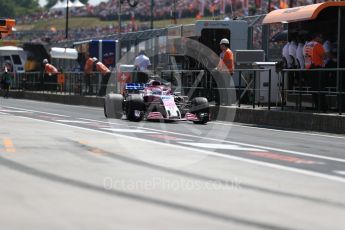 World © Octane Photographic Ltd. Formula 1 – Hungarian GP - Practice 3. Sahara Force India VJM11 - Sergio Perez. Hungaroring, Budapest, Hungary. Saturday 28th July 2018.