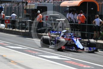 World © Octane Photographic Ltd. Formula 1 – Hungarian GP - Practice 3. Scuderia Toro Rosso STR13 – Pierre Gasly. Hungaroring, Budapest, Hungary. Saturday 28th July 2018.