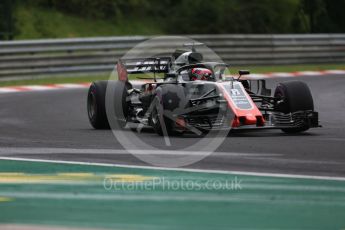 World © Octane Photographic Ltd. Formula 1 – Hungarian GP - Qualifying. Haas F1 Team VF-18 – Romain Grosjean. Hungaroring, Budapest, Hungary. Saturday 28th July 2018.