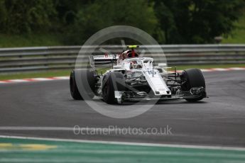 World © Octane Photographic Ltd. Formula 1 – Hungarian GP - Qualifying. Alfa Romeo Sauber F1 Team C37 – Charles Leclerc. Hungaroring, Budapest, Hungary. Saturday 28th July 2018.