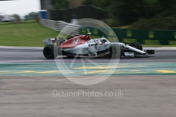 World © Octane Photographic Ltd. Formula 1 – Hungarian GP - Qualifying. Alfa Romeo Sauber F1 Team C37 – Charles Leclerc. Hungaroring, Budapest, Hungary. Saturday 28th July 2018.