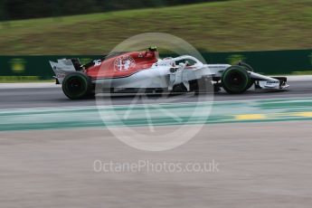 World © Octane Photographic Ltd. Formula 1 – Hungarian GP - Qualifying. Alfa Romeo Sauber F1 Team C37 – Charles Leclerc. Hungaroring, Budapest, Hungary. Saturday 28th July 2018.