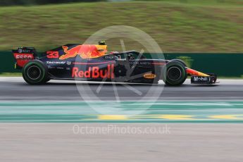 World © Octane Photographic Ltd. Formula 1 – Hungarian GP - Qualifying. Aston Martin Red Bull Racing TAG Heuer RB14 – Max Verstappen. Hungaroring, Budapest, Hungary. Saturday 28th July 2018.