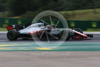 World © Octane Photographic Ltd. Formula 1 – Hungarian GP - Qualifying. Haas F1 Team VF-18 – Romain Grosjean. Hungaroring, Budapest, Hungary. Saturday 28th July 2018.