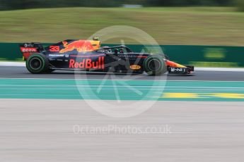 World © Octane Photographic Ltd. Formula 1 – Hungarian GP - Qualifying. Aston Martin Red Bull Racing TAG Heuer RB14 – Max Verstappen. Hungaroring, Budapest, Hungary. Saturday 28th July 2018.