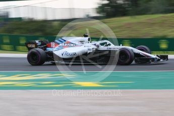 World © Octane Photographic Ltd. Formula 1 – Hungarian GP - Qualifying. Williams Martini Racing FW41 – Lance Stroll. Hungaroring, Budapest, Hungary. Saturday 28th July 2018.