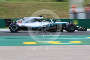 World © Octane Photographic Ltd. Formula 1 – Hungarian GP - Qualifying. Mercedes AMG Petronas Motorsport AMG F1 W09 EQ Power+ - Lewis Hamilton. Hungaroring, Budapest, Hungary. Saturday 28th July 2018.