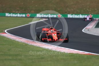 World © Octane Photographic Ltd. Formula 1 – Hungarian GP - Qualifying. Scuderia Ferrari SF71-H – Sebastian Vettel and Sahara Force India VJM11 - Sergio Perez. Hungaroring, Budapest, Hungary. Saturday 28th July 2018.