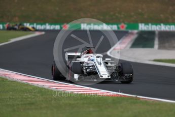 World © Octane Photographic Ltd. Formula 1 – Hungarian GP - Qualifying. Alfa Romeo Sauber F1 Team C37 – Marcus Ericsson and Renault Sport F1 Team RS18 – Nico Hulkenberg. Hungaroring, Budapest, Hungary. Saturday 28th July 2018.