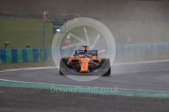 World © Octane Photographic Ltd. Formula 1 – Hungarian GP - Qualifying. McLaren MCL33 – Fernando Alonso. Hungaroring, Budapest, Hungary. Saturday 28th July 2018.