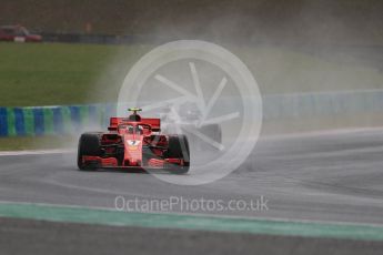 Scuderia Ferrari SF71-H – Kimi Raikkonen and Williams Martini Racing FW41 – Lance Stroll. Hungaroring, Budapest, Hungary. Saturday 28th July 2018.