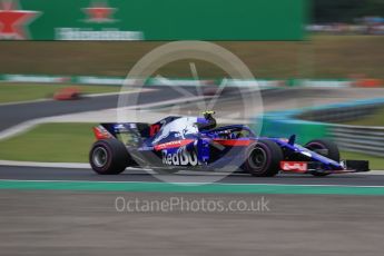 World © Octane Photographic Ltd. Formula 1 – Hungarian GP - Qualifying. Scuderia Toro Rosso STR13 – Pierre Gasly. Hungaroring, Budapest, Hungary. Saturday 28th July 2018.