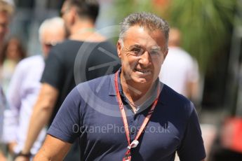 World © Octane Photographic Ltd. Formula 1 – Hungarian GP - Paddock. Jean Alesi. Hungaroring, Budapest, Hungary. Sunday 29th July 2018.