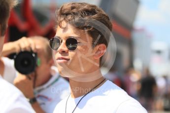 World © Octane Photographic Ltd. Formula 1 - Hungarian GP - Paddock. Nyck De Vries - McLaren Young Driver. Hungaroring, Budapest, Hungary. Sunday 29th July 2018.