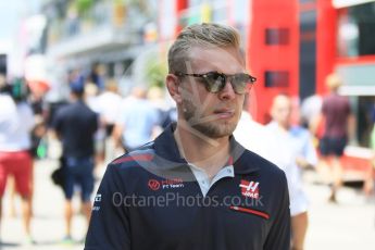 World © Octane Photographic Ltd. Formula 1 – Hungarian GP - Paddock. Haas F1 Team VF-18 – Kevin Magnussen. Hungaroring, Budapest, Hungary. Sunday 29th July 2018.