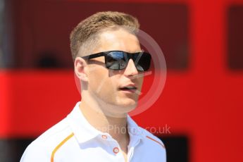 World © Octane Photographic Ltd. Formula 1 – Hungarian GP - Paddock. McLaren MCL33 – Stoffel Vandoorne. Hungaroring, Budapest, Hungary. Sunday 29th July 2018.