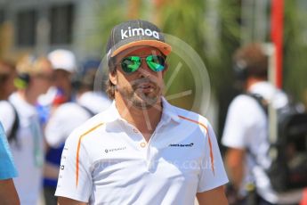 World © Octane Photographic Ltd. Formula 1 – Hungarian GP - Paddock. McLaren MCL33 – Fernando Alonso. Hungaroring, Budapest, Hungary. Sunday 29th July 2018.