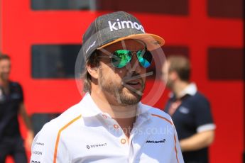 World © Octane Photographic Ltd. Formula 1 – Hungarian GP - Paddock. McLaren MCL33 – Fernando Alonso. Hungaroring, Budapest, Hungary. Sunday 29th July 2018.