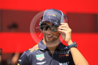 World © Octane Photographic Ltd. Formula 1 – Hungarian GP - Paddock. Aston Martin Red Bull Racing TAG Heuer RB14 – Daniel Ricciardo. Hungaroring, Budapest, Hungary. Sunday 29th July 2018.