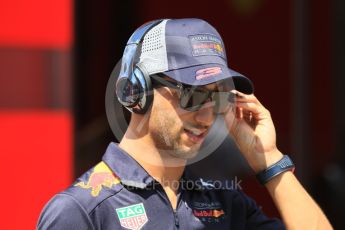 World © Octane Photographic Ltd. Formula 1 – Hungarian GP - Paddock. Aston Martin Red Bull Racing TAG Heuer RB14 – Daniel Ricciardo. Hungaroring, Budapest, Hungary. Sunday 29th July 2018.