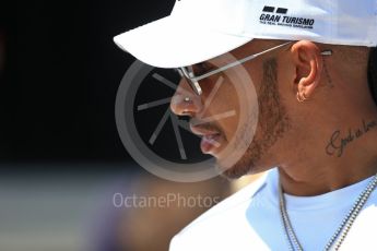 World © Octane Photographic Ltd. Formula 1 – Hungarian GP - Paddock. Mercedes AMG Petronas Motorsport - Lewis Hamilton. Hungaroring, Budapest, Hungary. Sunday 29th July 2018.