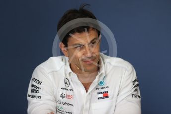 World © Octane Photographic Ltd. Formula 1 - Hungarian GP - Friday FIA Team Press Conference. Toto Wolff - Executive Director & Head of Mercedes-Benz Motorsport. Hungaroring, Budapest, Hungary. Friday 27th July 2018.