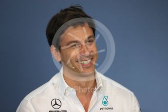 World © Octane Photographic Ltd. Formula 1 - Hungarian GP - Friday FIA Team Press Conference. Toto Wolff - Executive Director & Head of Mercedes-Benz Motorsport. Hungaroring, Budapest, Hungary. Friday 27th July 2018.