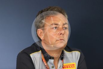 World © Octane Photographic Ltd. Formula 1 - Hungarian GP - Friday FIA Team Press Conference. Mario Isola – Pirelli Head of Car Racing. Hungaroring, Budapest, Hungary. Friday 27th July 2018.