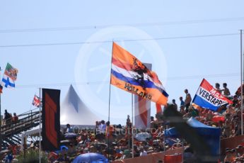 World © Octane Photographic Ltd. FIA Formula 2 (F2) – Hungarian GP - Race 2. Dutch fans in the crowd. Hungaroring, Budapest, Hungary. Sunday 29th July 2018.