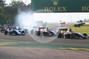 World © Octane Photographic Ltd. GP3 – Hungarian GP – Race 1. Trident - Ryan Tveter and David Beckmann. Hungaroring, Budapest, Hungary. Saturday 28th July 2018.