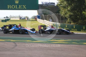World © Octane Photographic Ltd. GP3 – Hungarian GP – Race 1. Trident - Guiliano Alesi and Jenzer Motorsport - Juan Manual Correa. Hungaroring, Budapest, Hungary. Saturday 28th July 2018.