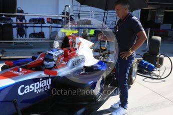 World © Octane Photographic Ltd. GP3 – Hungarian GP – Race 2. Trident - Guiliano Alesi with father Jean. Hungaroring, Budapest, Hungary. Sunday 29th July 2018.