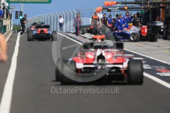 World © Octane Photographic Ltd. GP3 – Hungarian GP – Race 2. Arden International - the field forms up in the pit lane. Hungaroring, Budapest, Hungary. Sunday 29th July 2018.