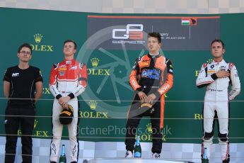 World © Octane Photographic Ltd. GP3 – Hungarian GP – Race 2. MP Motorsport - Dorian Boccolacci and ART Grand Prix - Callum Illot and Anthoine Hubert. Hungaroring, Budapest, Hungary. Sunday 29th July 2018.