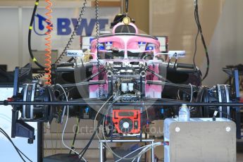 World © Octane Photographic Ltd. Formula 1 – Hungarian GP - Pitlane. Sahara Force India VJM11. Hungaroring, Budapest, Hungary. Thursday 26th July 2018.