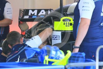 World © Octane Photographic Ltd. Formula 1 – Hungarian GP - Pitlane. Williams Martini Racing FW41. Hungaroring, Budapest, Hungary. Thursday 26th July 2018.
