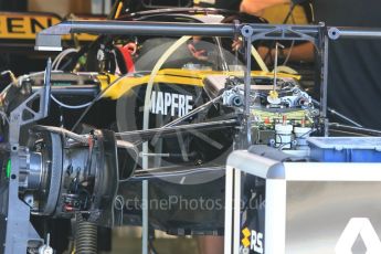 World © Octane Photographic Ltd. Formula 1 – Hungarian GP - Pitlane. Renault Sport F1 Team RS18. Hungaroring, Budapest, Hungary. Thursday 26th July 2018.