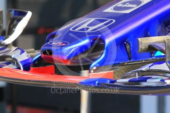 World © Octane Photographic Ltd. Formula 1 – Hungarian GP - Pitlane. Scuderia Toro Rosso STR13. Hungaroring, Budapest, Hungary. Thursday 26th July 2018.