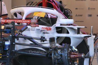 World © Octane Photographic Ltd. Formula 1 – Hungarian GP - Pitlane. Alfa Romeo Sauber F1 Team C37 – Marcus Ericsson. Hungaroring, Budapest, Hungary. Thursday 26th July 2018.