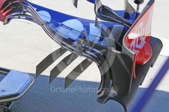 World © Octane Photographic Ltd. Formula 1 – Hungarian GP - Pitlane. Scuderia Toro Rosso STR13. Hungaroring, Budapest, Hungary. Thursday 26th July 2018.