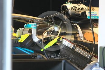 World © Octane Photographic Ltd. Formula 1 – Hungarian GP - Pitlane. Mercedes AMG Petronas Motorsport AMG F1 W09 EQ Power+. Hungaroring, Budapest, Hungary. Thursday 26th July 2018.