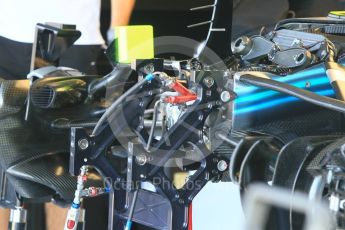 World © Octane Photographic Ltd. Formula 1 – Hungarian GP - Pitlane. Mercedes AMG Petronas Motorsport AMG F1 W09 EQ Power+. Hungaroring, Budapest, Hungary. Thursday 26th July 2018.