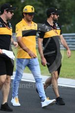 World © Octane Photographic Ltd. Formula 1 – Hungarian GP - Track Walk. Renault Sport F1 Team RS18 – Carlos Sainz. Hungaroring, Budapest, Hungary. Thursday 26th July 2018.