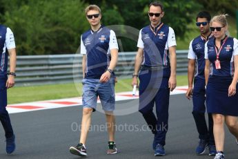 World © Octane Photographic Ltd. Formula 1 – Hungarian GP - Track Walk. Williams Martini Racing FW41 – Sergey Sirotkin. Hungaroring, Budapest, Hungary. Thursday 26th July 2018.